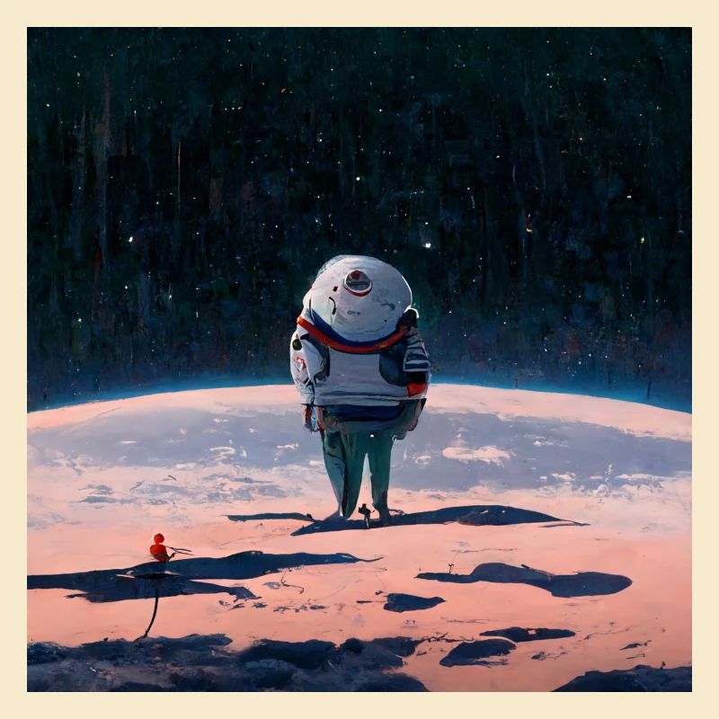 lonely astronaut in space