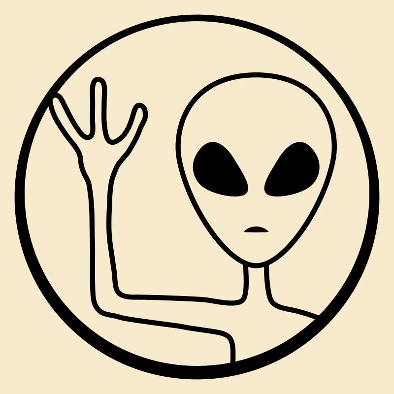 Circle Alien waves friendly