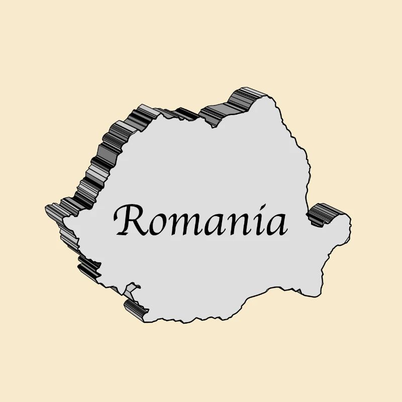 Romania 3D Map
