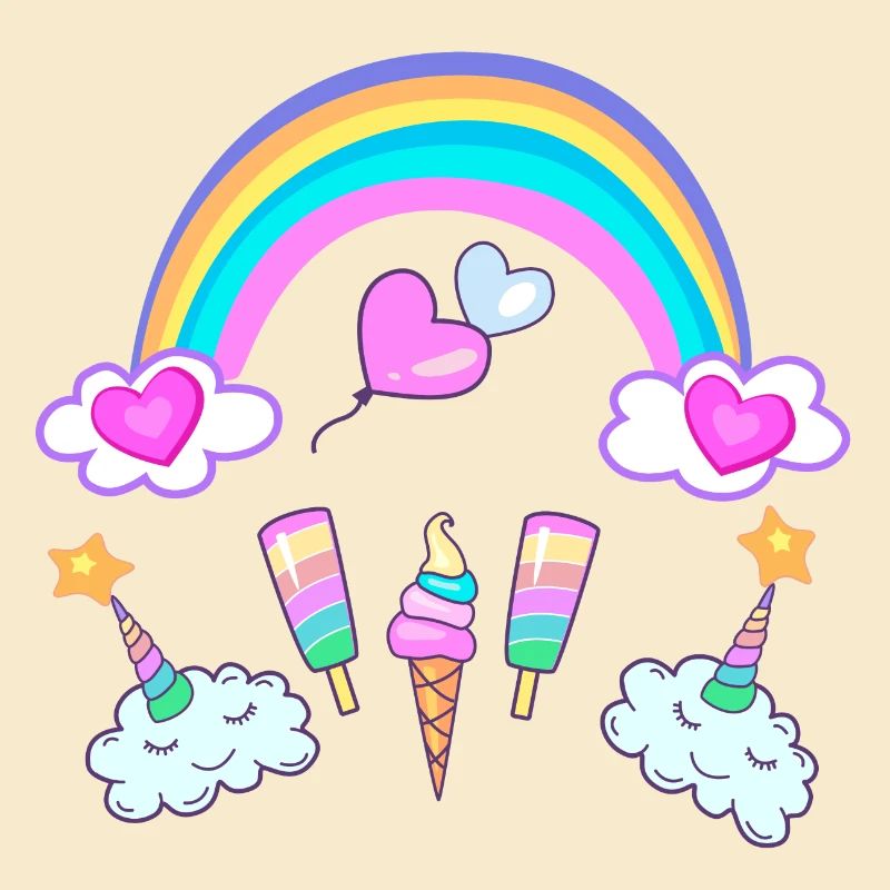 Eishorn Regenbogen