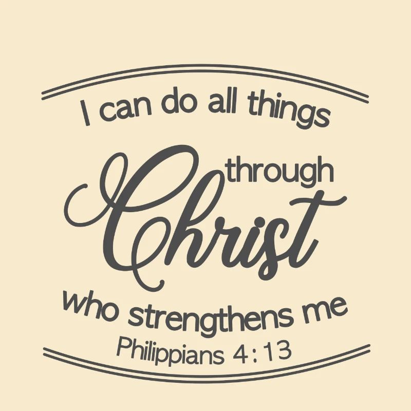 Christian Design I Can Do All Things Through