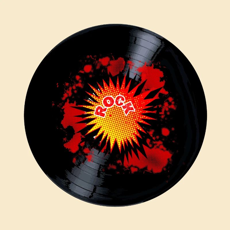 Explodierende Rock Long Playing Record