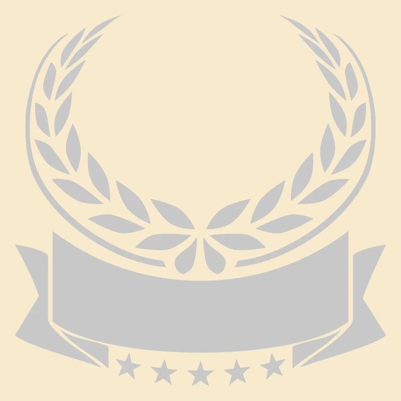 Laurel Wreath Banner Stars Empty