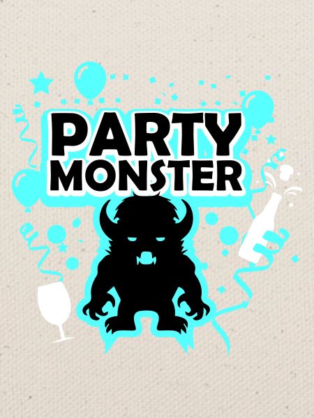 Partymonster hellblau