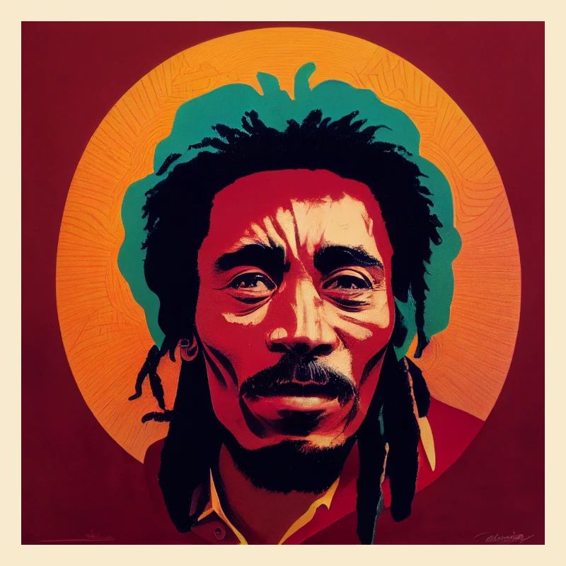 Rastafarian graffiti sketch