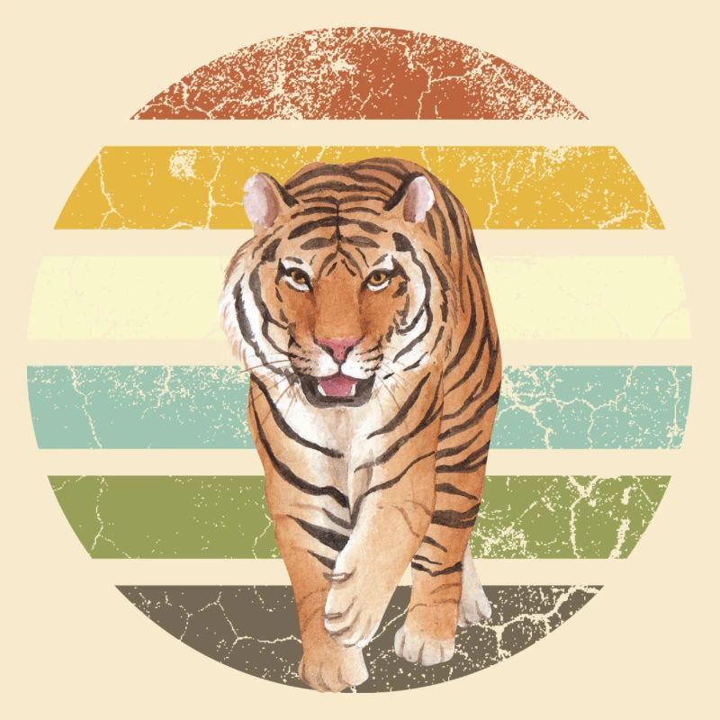 Tiger Retro Design