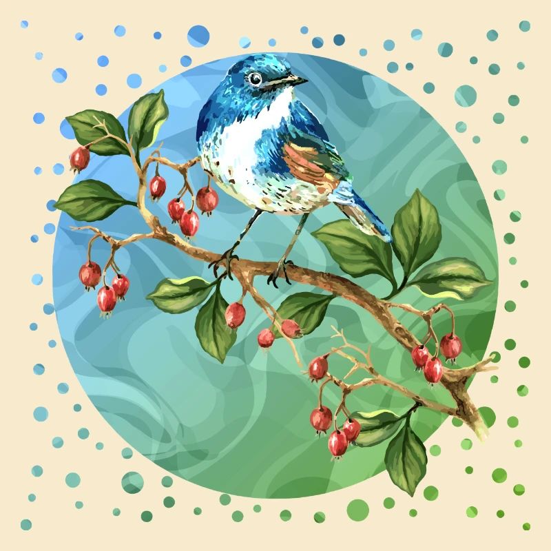 Bunter Vogel