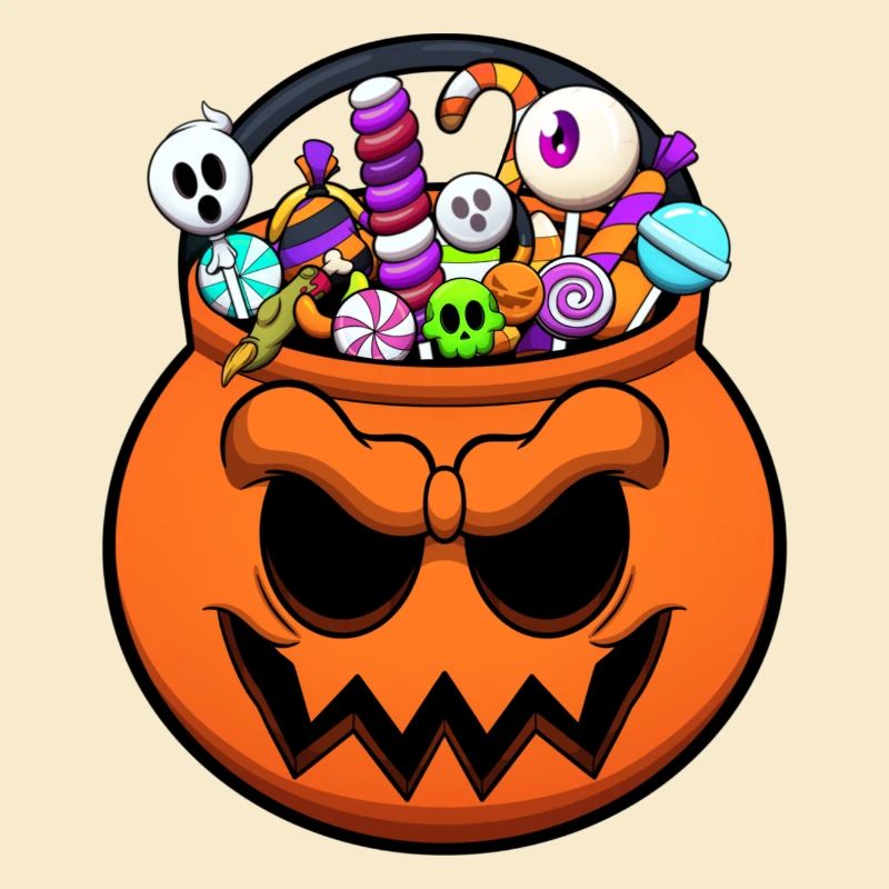 Halloween Trick oder Treat Süßigkeiten