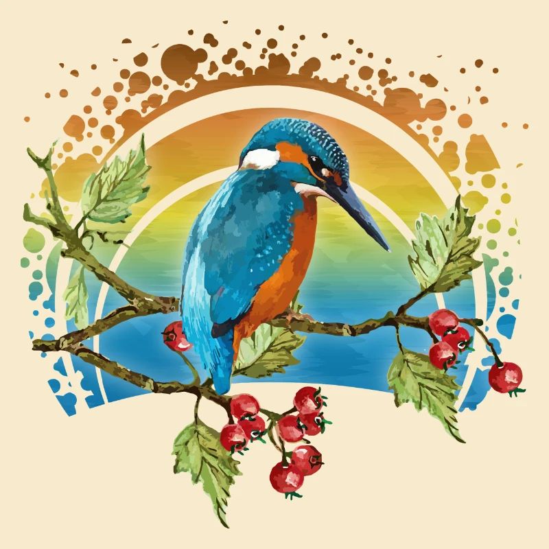 Bunter Vogel