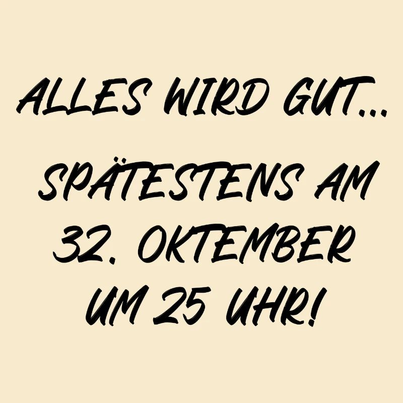 Alles wird gut spätestens am 32 Oktember um 25 Uhr