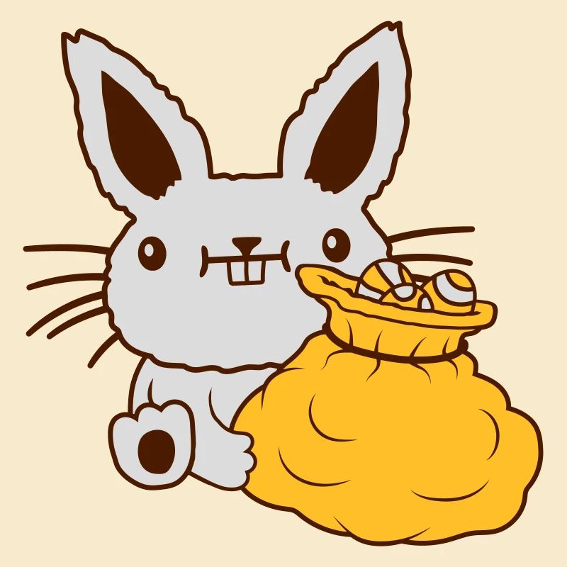 Osterhase großer Eier Sack