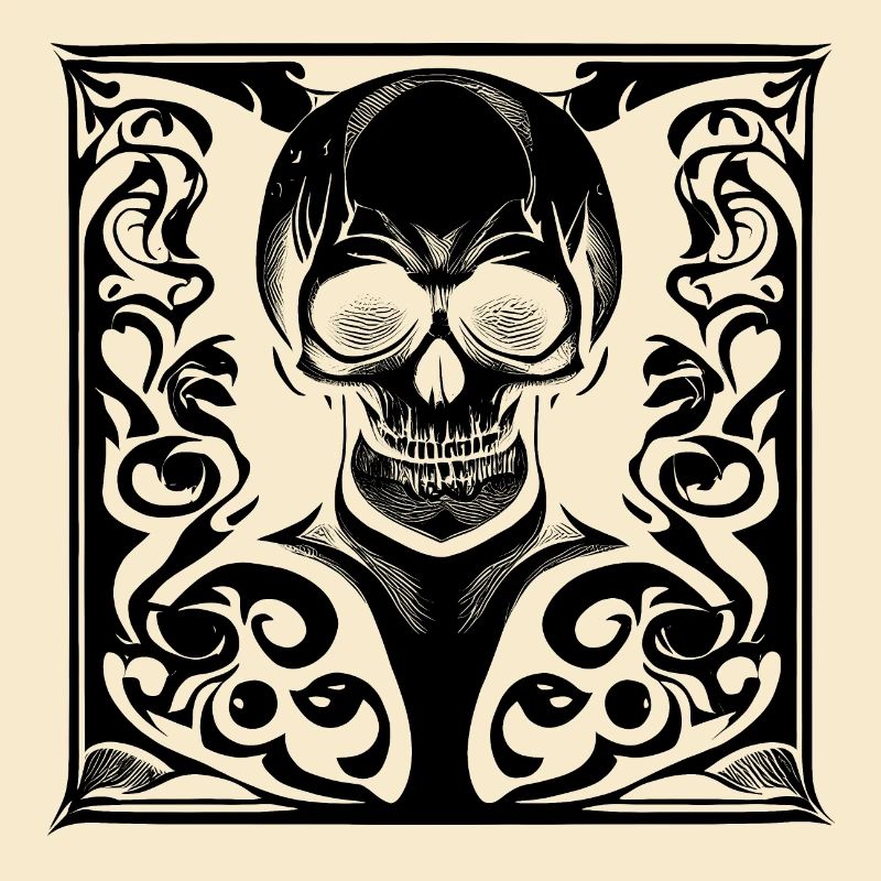 Halloween- oder Horror- Totenschädel