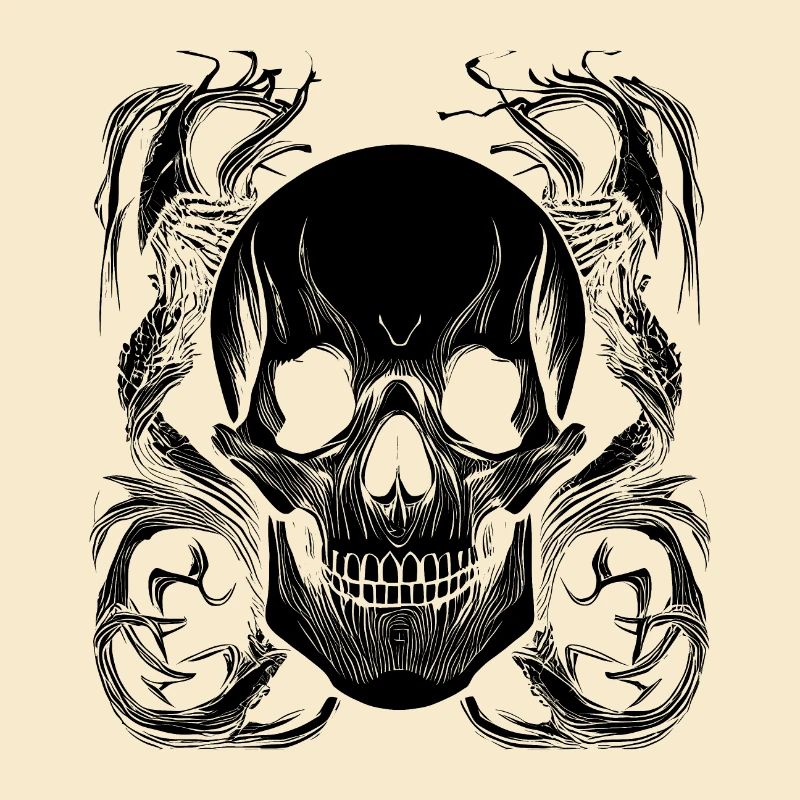 Halloween- oder Horror- Totenschädel