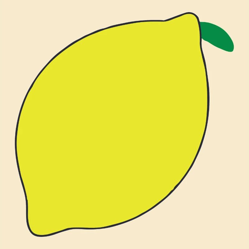 Zitrone Illustration Geschenkidee