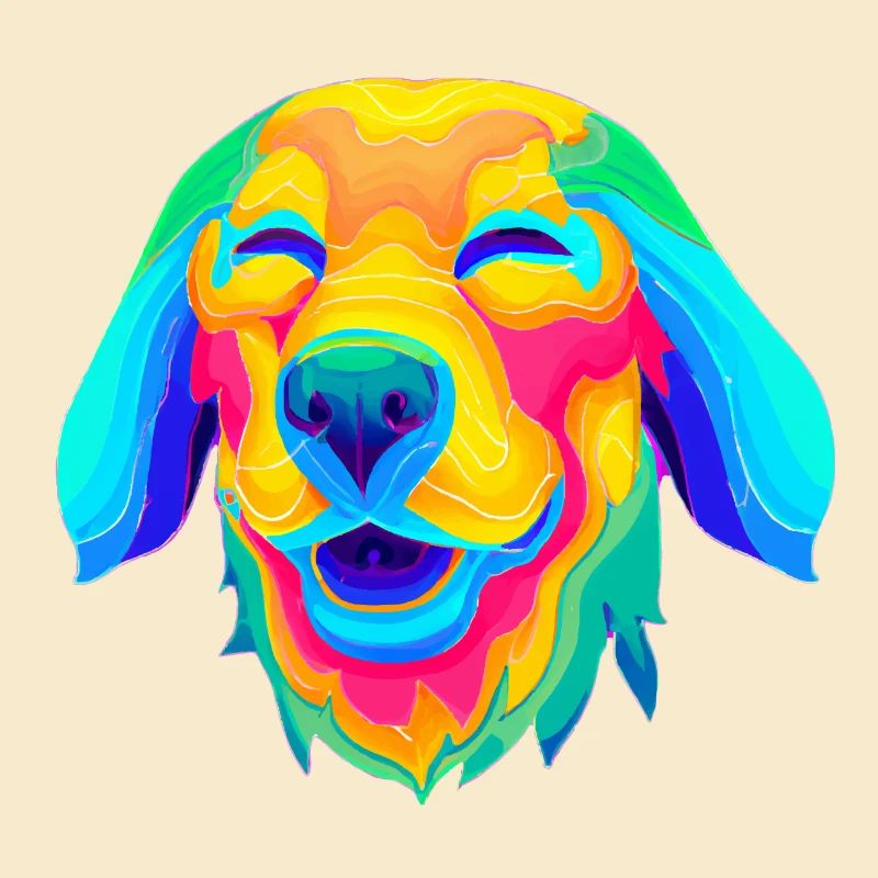 Psychedelic dog