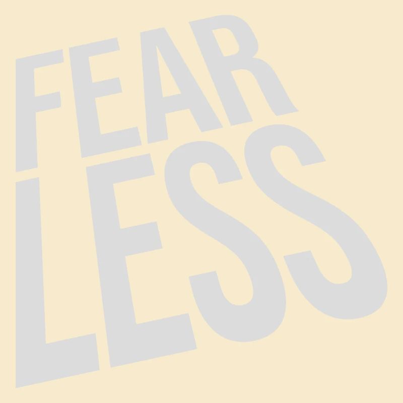 fearless Text Quote Design
