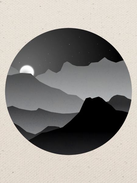 Dunkle Landschaft