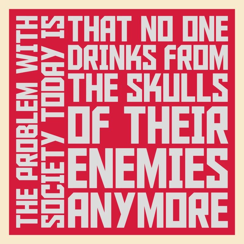 drinks from enemies skulls