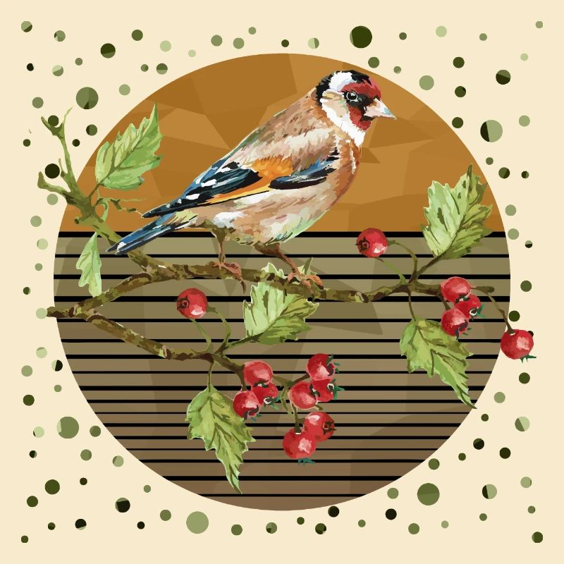 Bunter Vogel