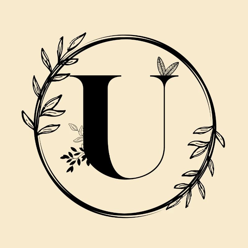 Blumenbuchstabe U
