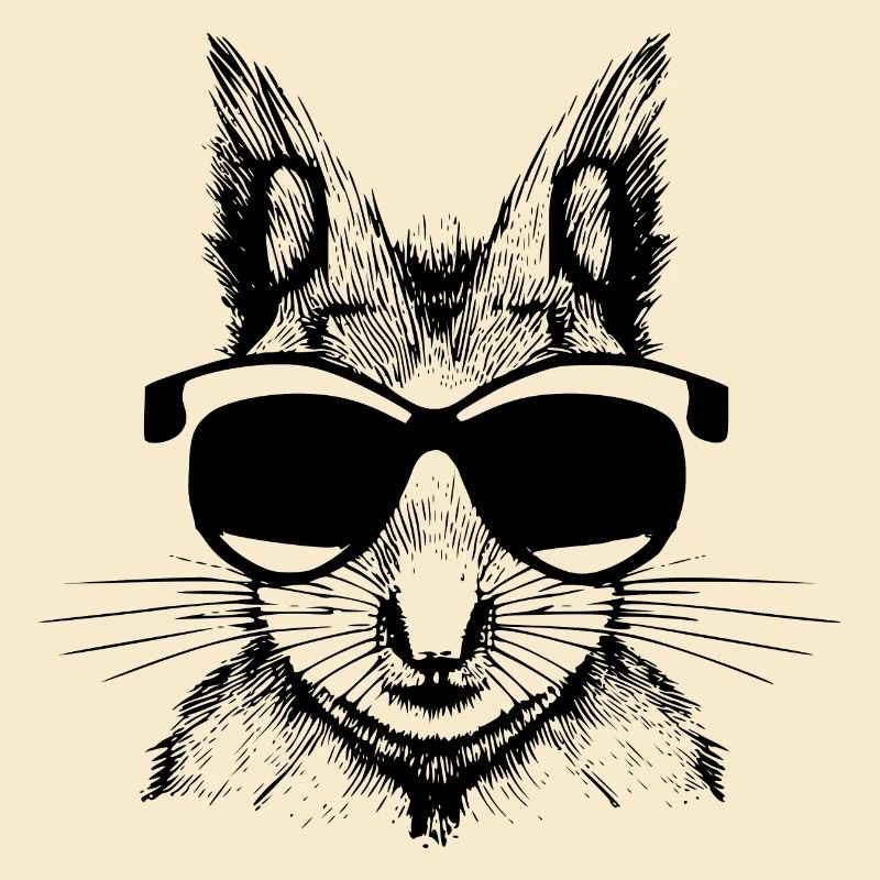 Eichhörnchen Sonnenbrille Tier süß lustig cool 03
