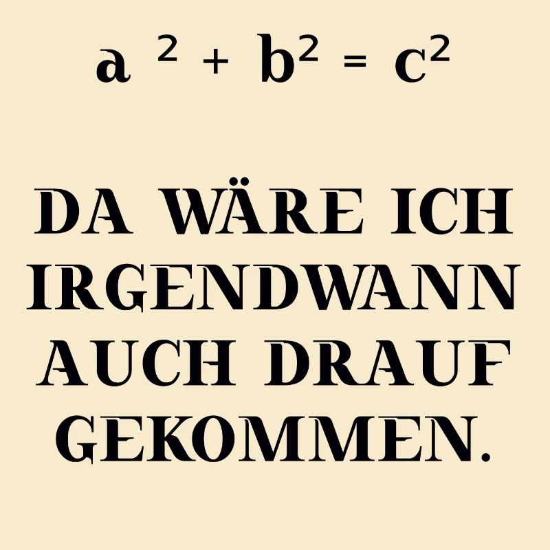 Mathe Mathematik Satz des Pythagoras Geschenkidee