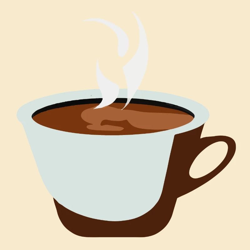 Kaffee Illustration Geschenkidee für Kaffeetrinker