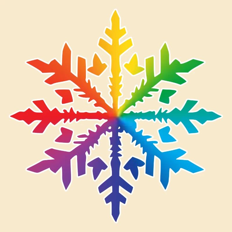 Flocon de neige Neige Hiver Noël coloré 3