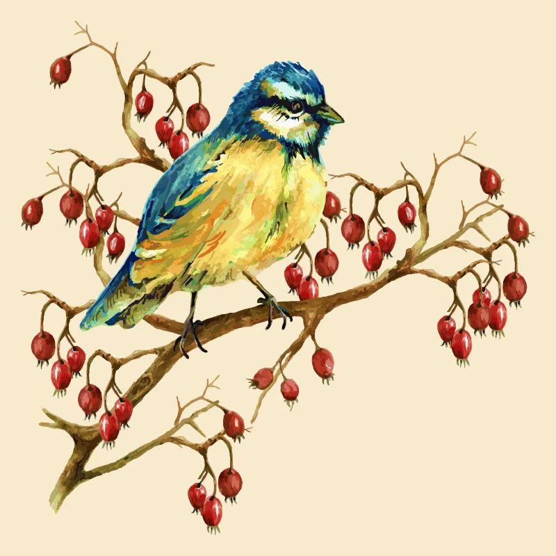 Bunter Vogel