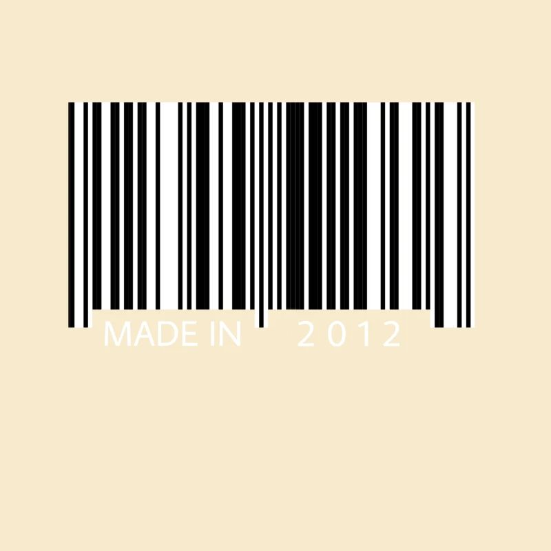 Made in 2012 Barcode Geschenk
