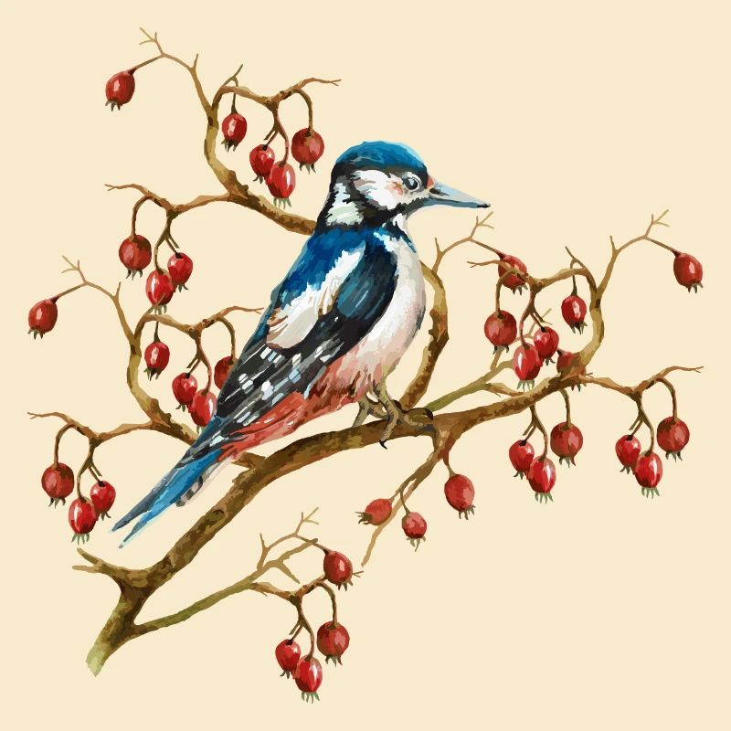 Bunter Vogel