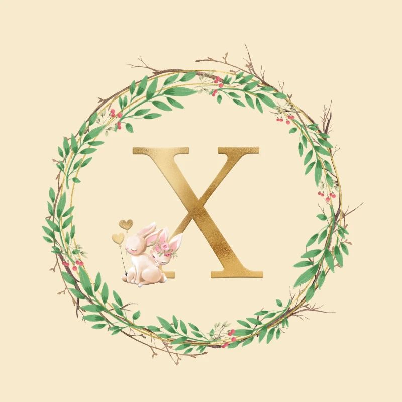 Customizable Monogram X