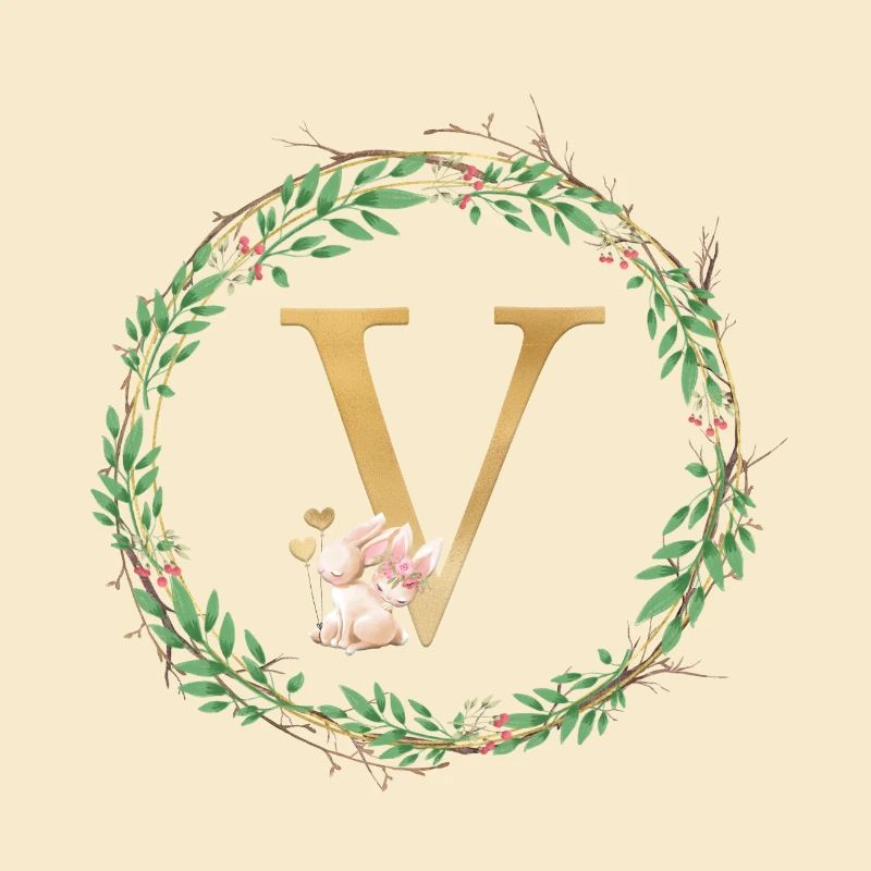 Customizable Monogram V