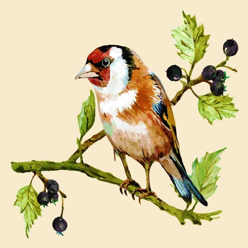 Bunter Vogel