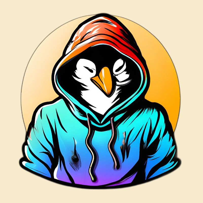 Penguin with sweater