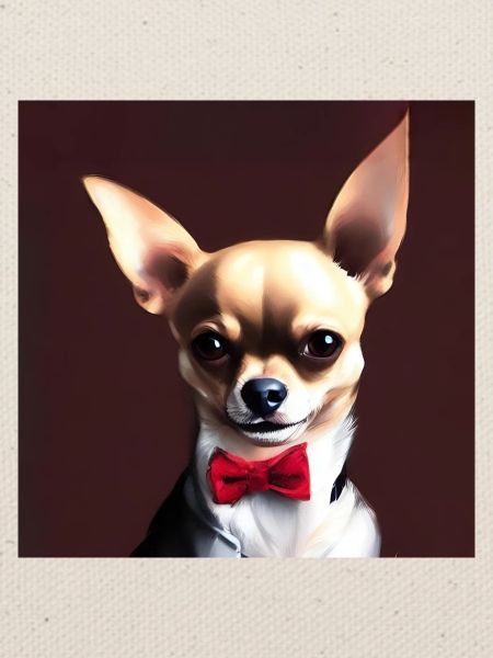 Chihuahua mit Querbinder