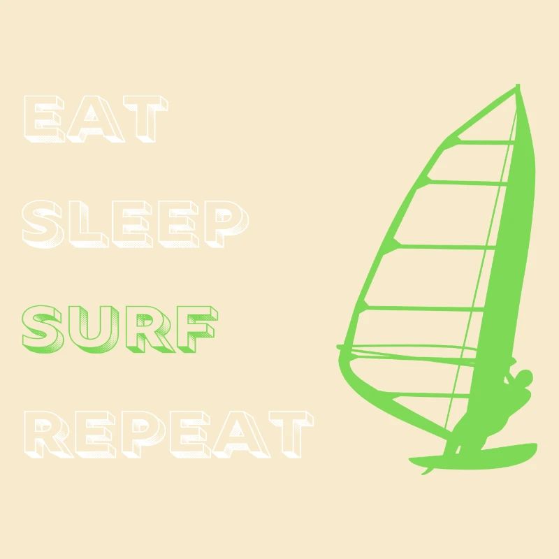 Manger Sommeil Planche à voile Répéter