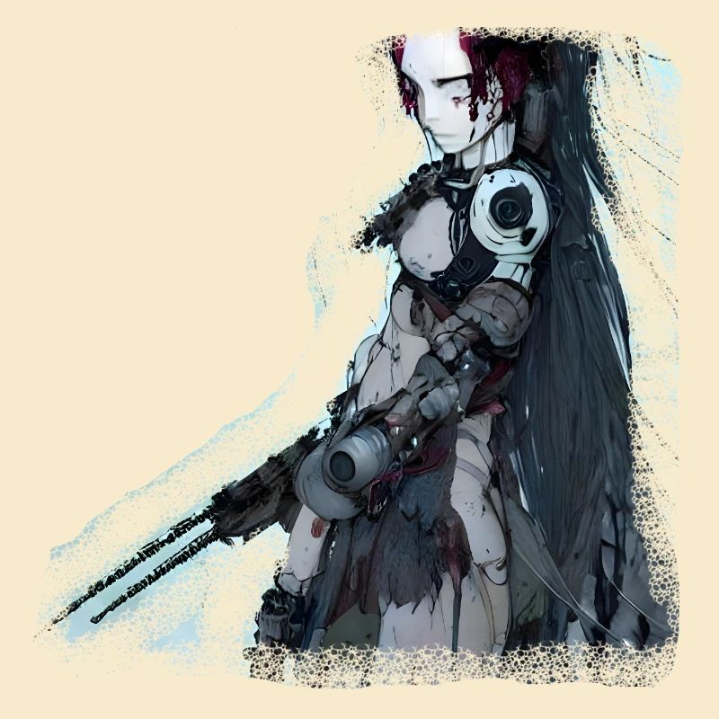 Anime Cyborg Mädchen
