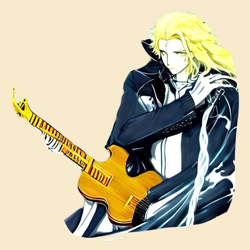 Typ mit Gitarre