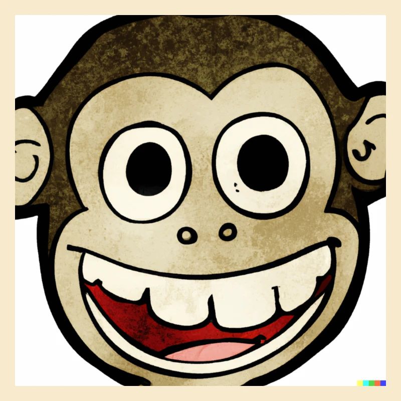 Lachender Affe