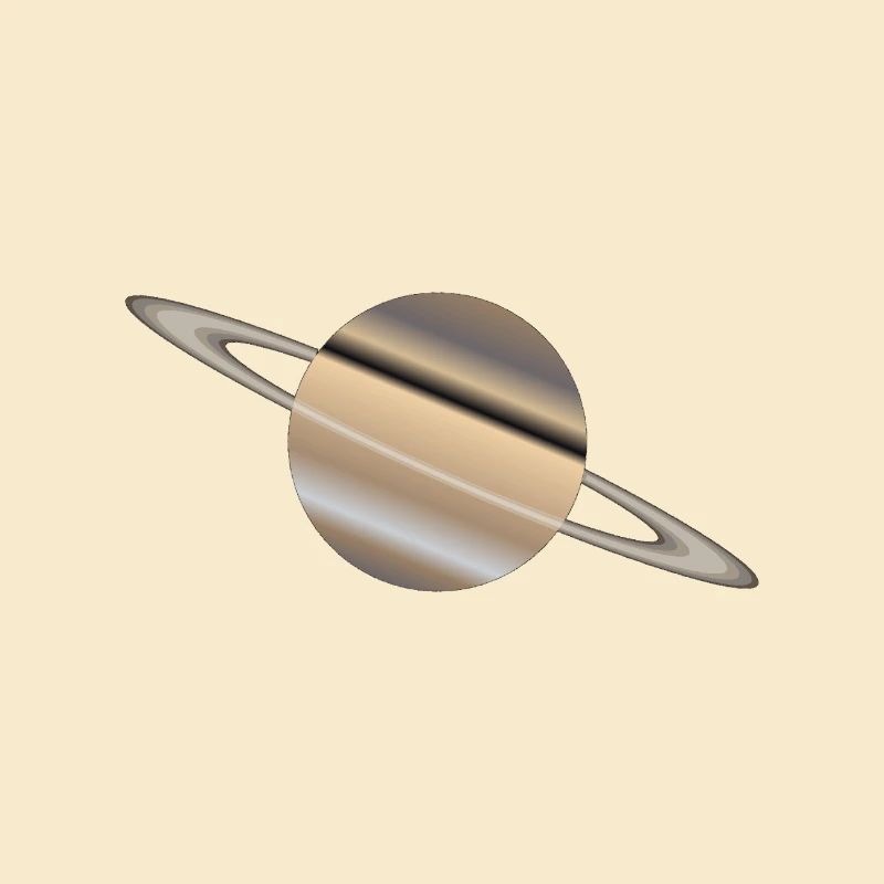 Der Planet Saturn mit Ringen