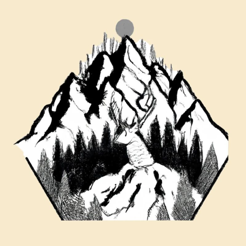 Mountain Deer Ink