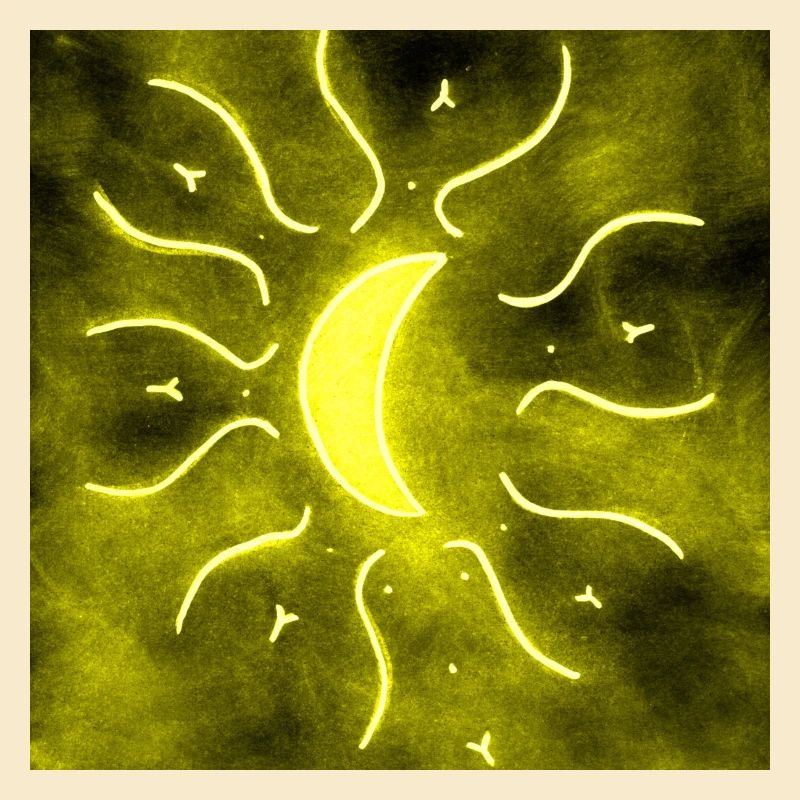 MOON MANDALA JAUNE