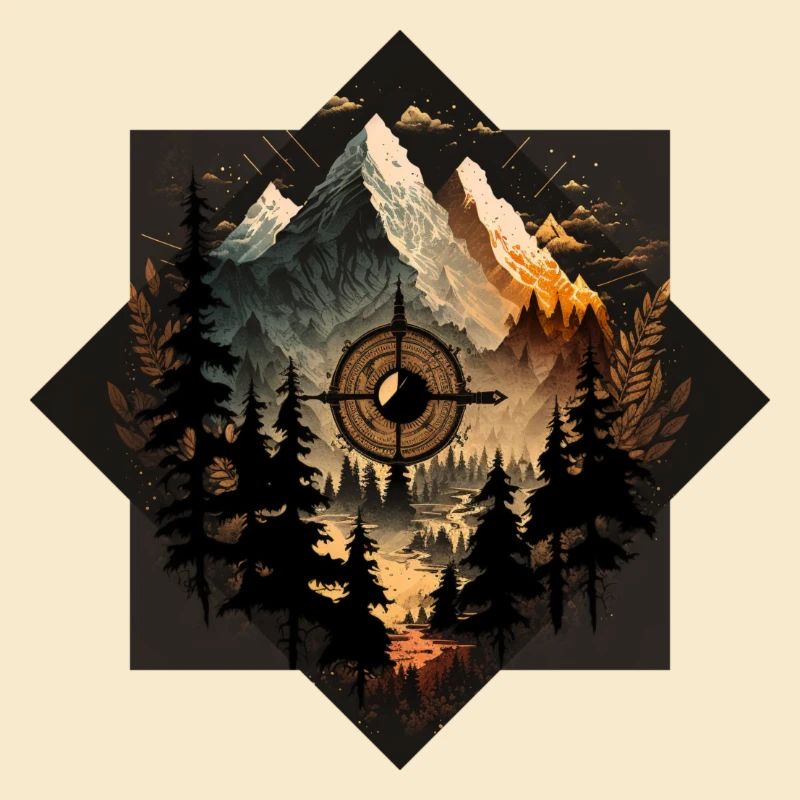 Berge und Kompass 6