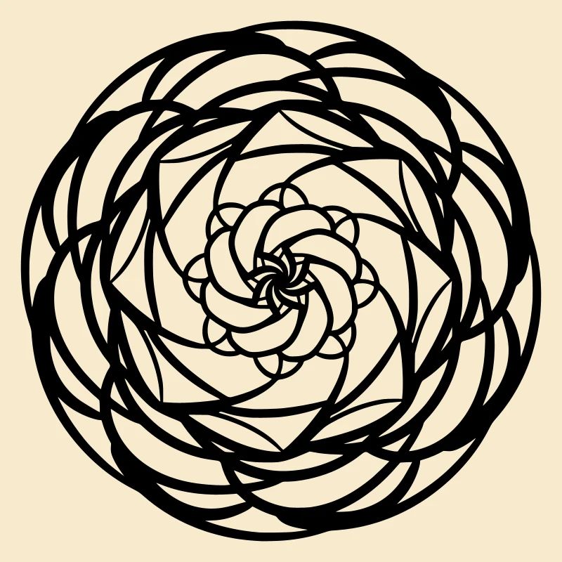 Round Mandala Pattern