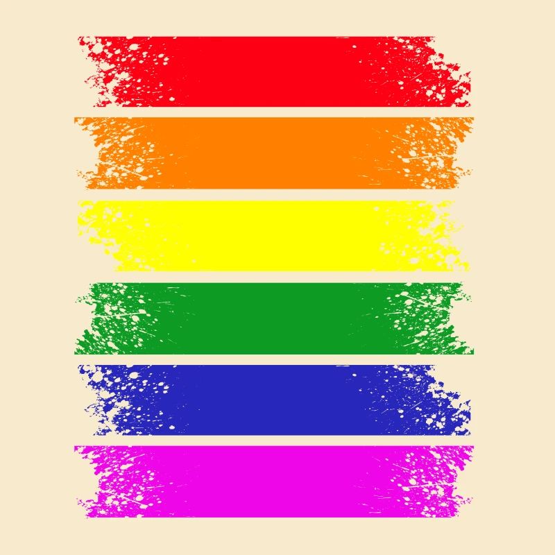 Regenbogenstreifen quer