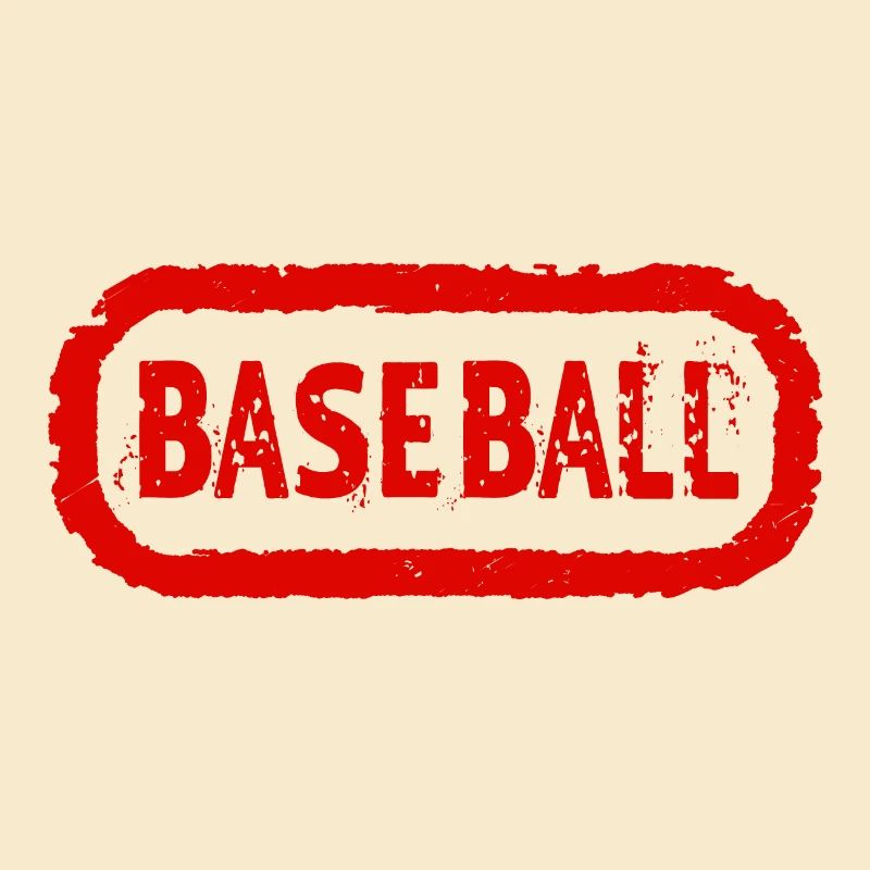 Baseball Red Ink Stempel
