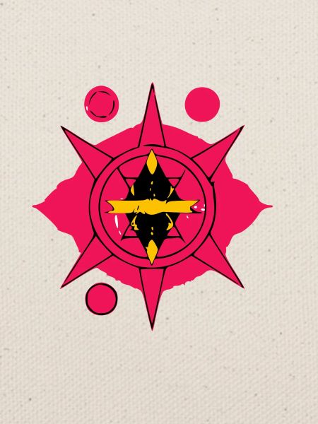 Roter heiliger Talisman