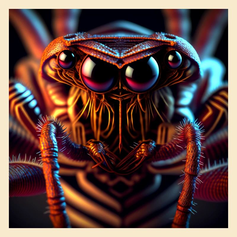 Monstres effrayants d’insectes de l’espace