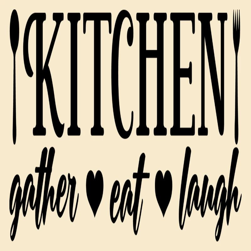 Kitchen gather eat laugh